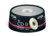 TDK 52X 80DK. 700MB 25'Li Cakebox CD-R CD