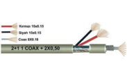 2+1 (1 Coax +2x0,50) cctv kamera kablo