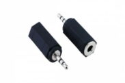 3906 / 6.3 mm Stereo Dişi - 2.5 mm Stereo Erkek Adaptor 100'lu Paket